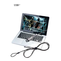new style usb notebook laptop combination lock security cable 4 digit password protections theft deterrent