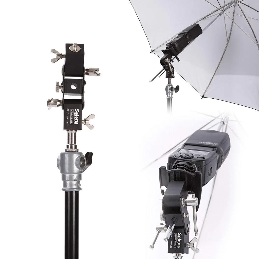 Selens SE-L012 кронштейн для вспышки Speedlite зонт держатель светильник стенд винт крепление L кронштейн аксессуары для фотосъемки