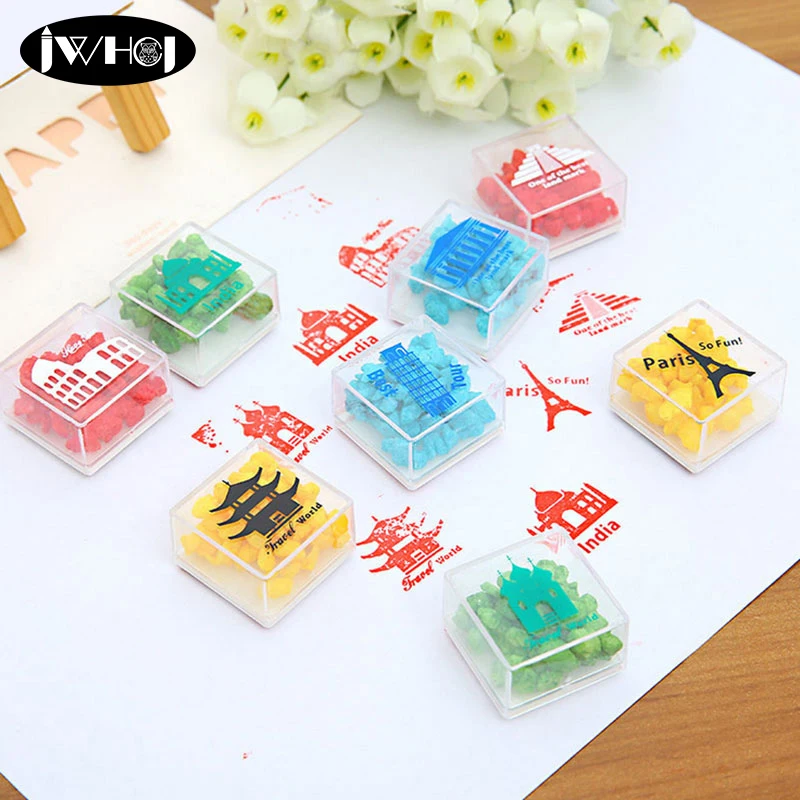 2 шт./компл. Известные здания детские пластиковые печати сделай сам альбом для