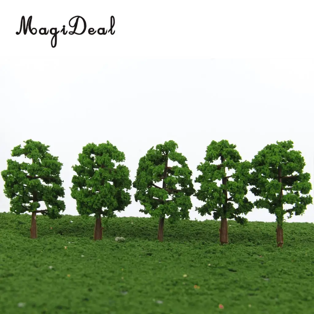 MagiDeal 20 шт 1/150 масштабные пластиковые модели деревьев поезд железная дорога