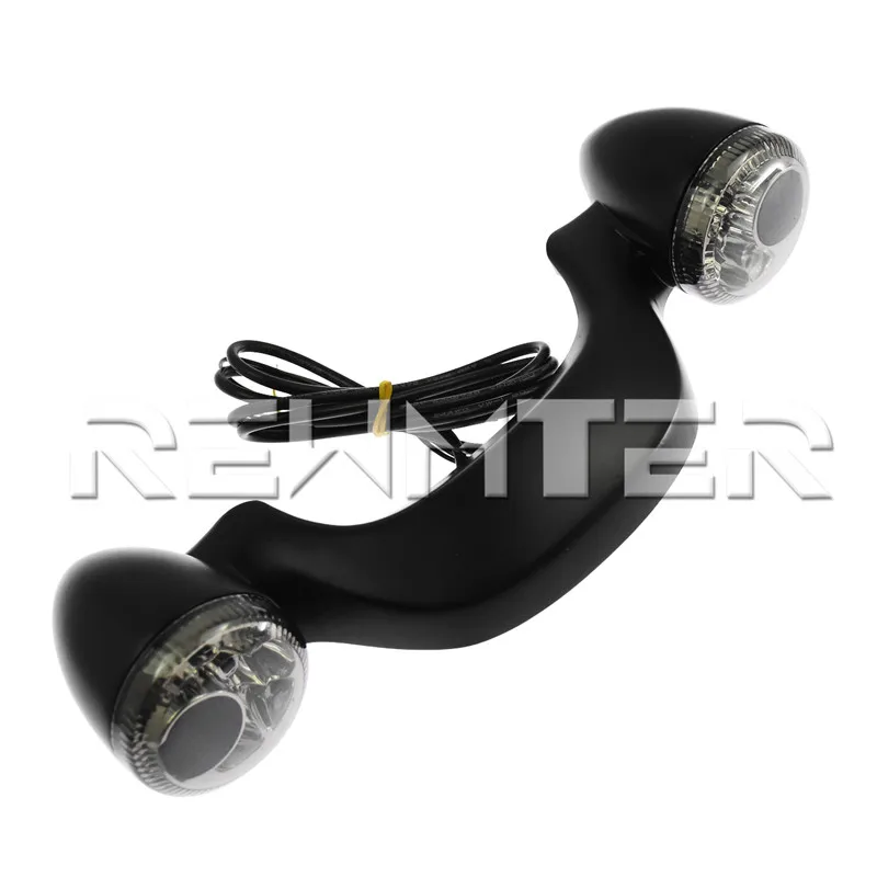 New Black Motorcycle Smoke Rear LED Brake Light Turn Signal Bar For Harley Touring Street Road Glide 10-17 16 15 14 13 12 11 |