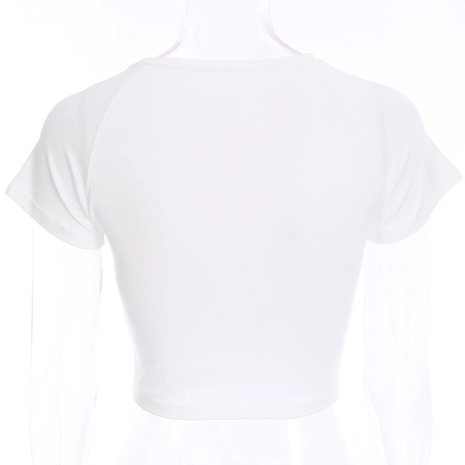 

2019 Summer Chic O neck Top Women Fashion Short Sleeve T-shirt Female Casual Chic Tops Character Print Girl Tees