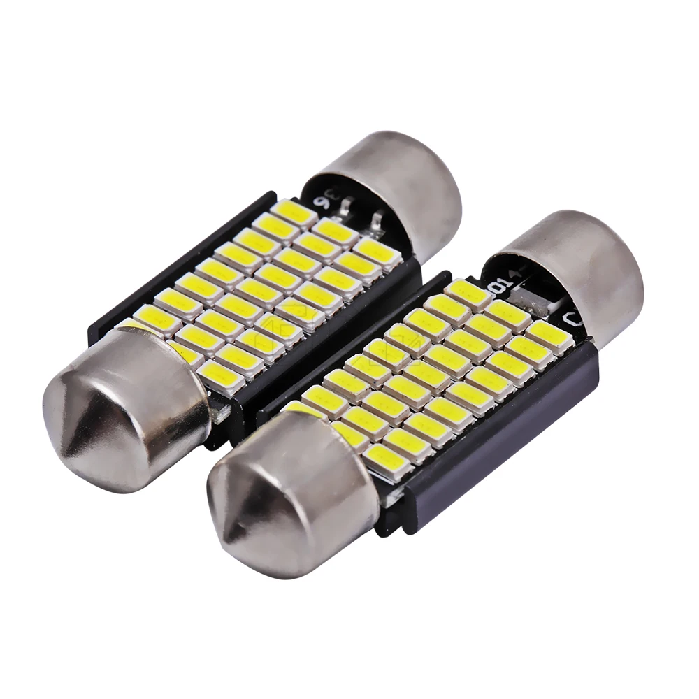 10 x гирлянда 36 мм Светодиодная купольная C5W led 3014 27SMD светильник лампа Canbus