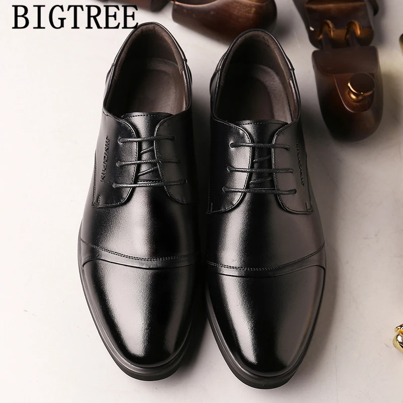 Деловая обувь мужские классические строгие туфли из натуральной кожи coiffeur