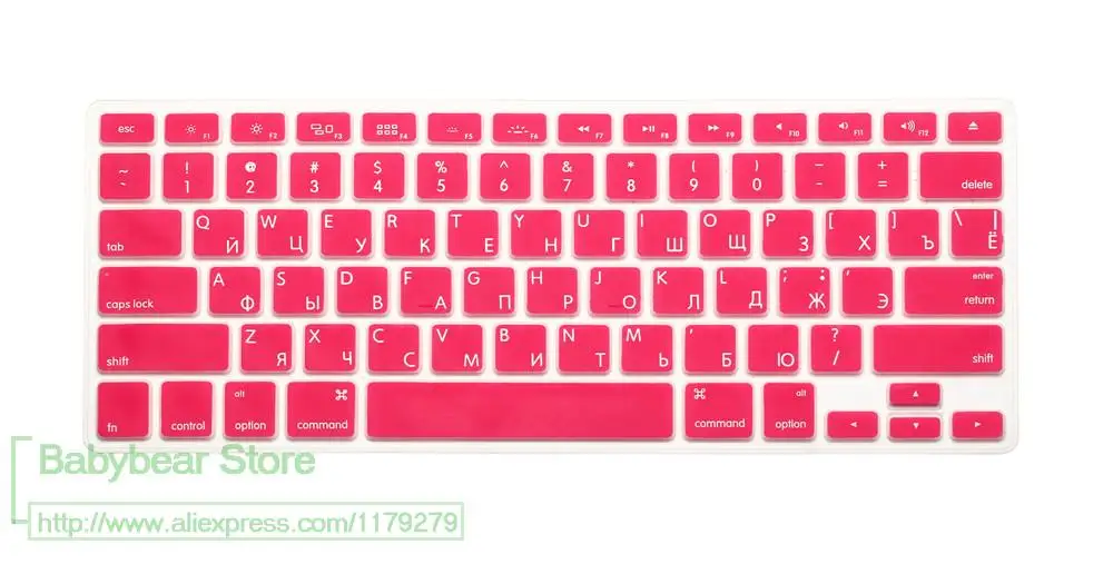 Чехол-клавиатура с русскими буквами для Macbook Air Pro retina 13 15, защита для ноутбука, России, Для iMac 13,3 15,4