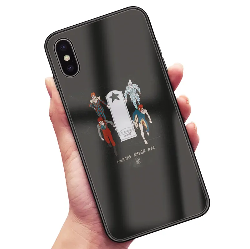 Модный мягкий силиконовый чехол David bowie из закаленного стекла для Xiaomi Mi 6 8 9 SE Mix 2 2S 3