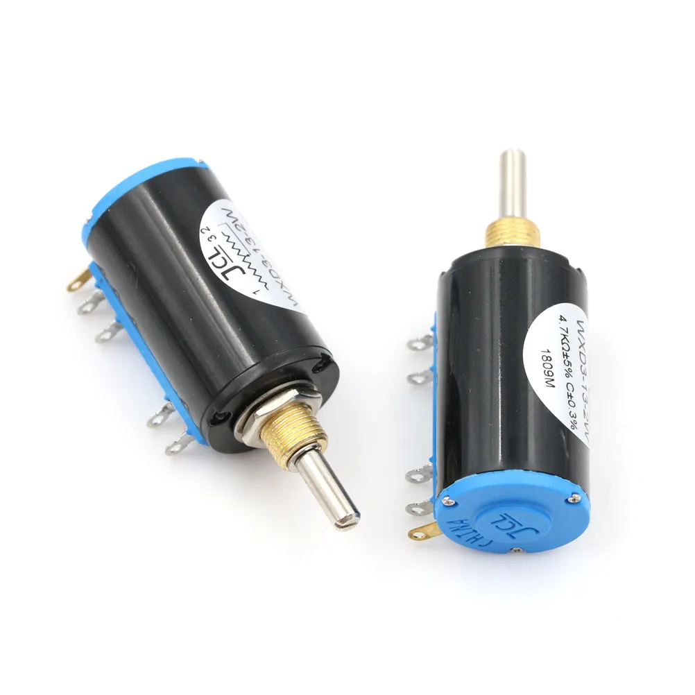 2 шт./лот WXD3 13 2W 4 7 K ohm Вт Электрический поворотный сбоку Ротари многооборотный