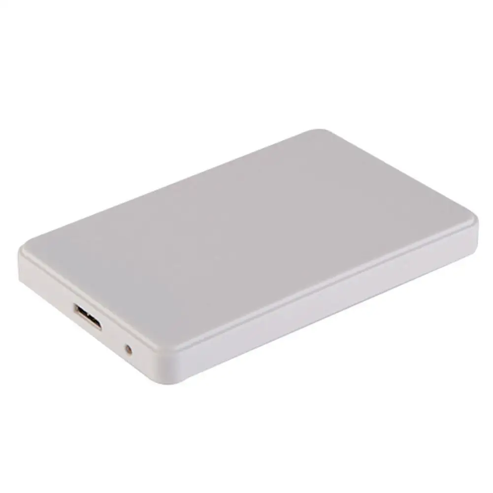 Белый 3 Colors 2.5" USB 3.0 SATA HD Box 1TB HDD Hard Drive External Enclosure Case Support Up to 2TB Data transfer backup tool - Цвет: Белый