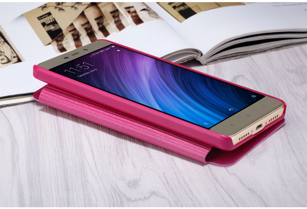 Для Xiaomi redmi 4 pro redmi 4 prime чехол NILLKIN Высокое качество из искусственной кожи чехол-книжка Стильный чехол для Xiaomi redmi 4 pro 5,0''