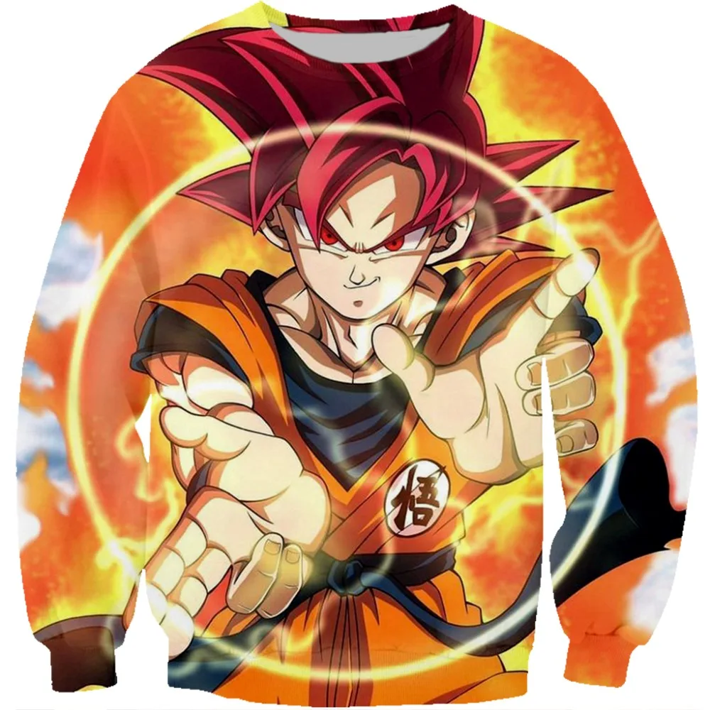 

baby boy Sweatshirts Super Goku 3D Printed Hoodies Kids Long Sleeve Casual Hooded children Hoodies Streetwear