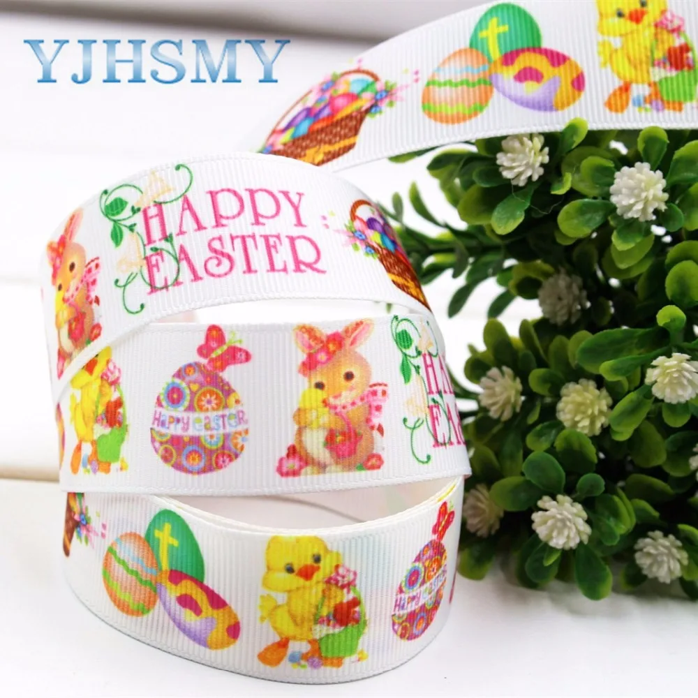 YJHSMY F-17225-1120 10 ярдов 25 мм мультфильм печатных grosgrain ленты DIY ручной работы