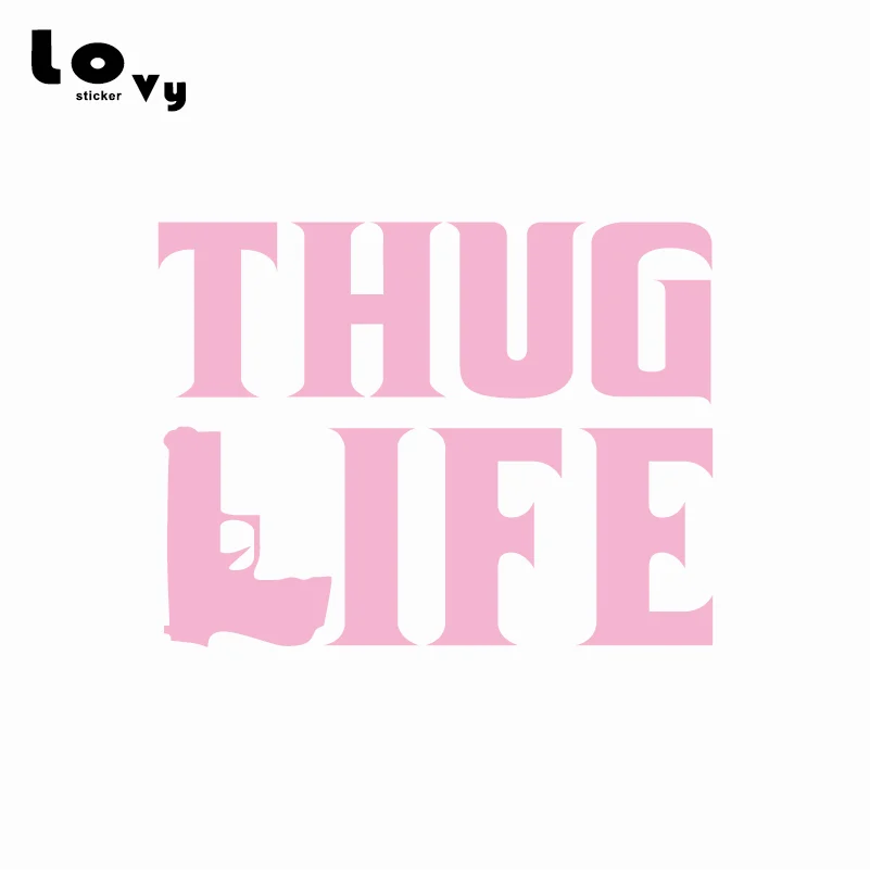 Виниловая Автомобильная наклейка Thug Life Tupac забавные наклейки для автомобилей