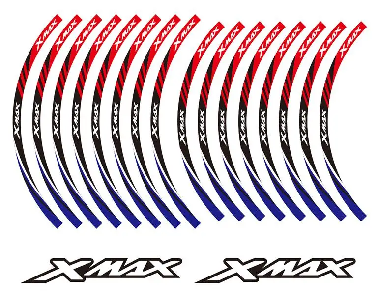 Model 10 KODASKIN колеса нашивки обода наклейки настроены для Yamaha XMAX X-max - Цвет: Model 10