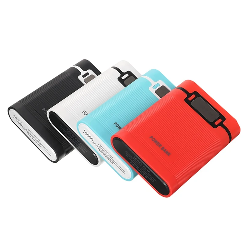 Высококачественный портативный внешний аккумулятор DIY 10000 мА/ч чехол с OLED