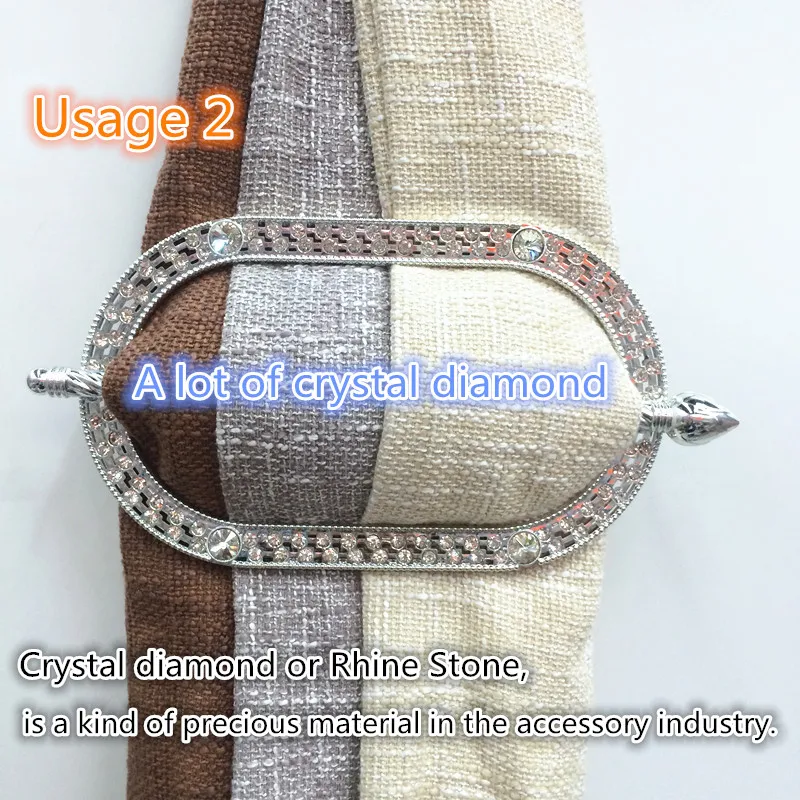 2017 Новый дизайн 2 шт занавес на окно Tieback драпировка Holdback Декор Крючки Кольца