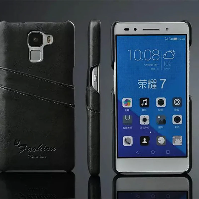Для Huawei Honor 7 Чехол Роскошный футляр из искусственной кожи масло воск текстура