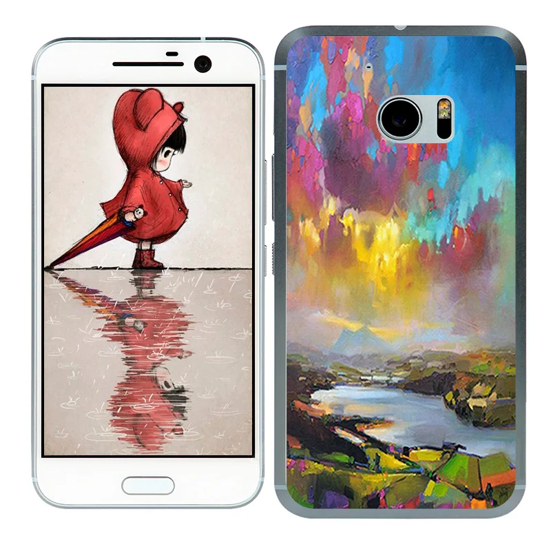 Чехол для HTC One M10 ультрамягкий силиконовый чехол из ТПУ с масляной росписью 10 M10|case