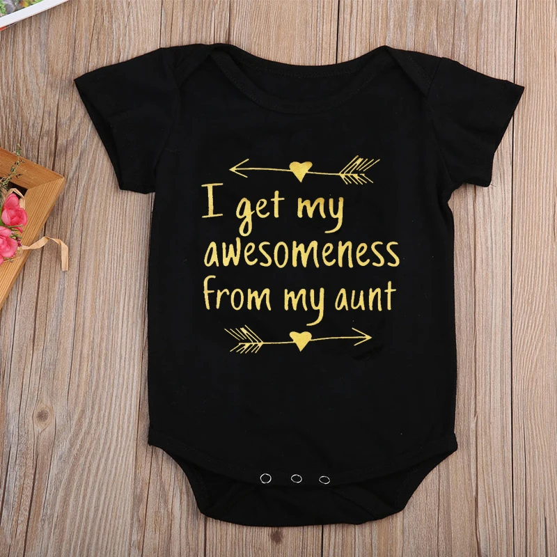 Детский комбинезон для мальчиков и девочек с надписью Моя тетя | Мать ребенок