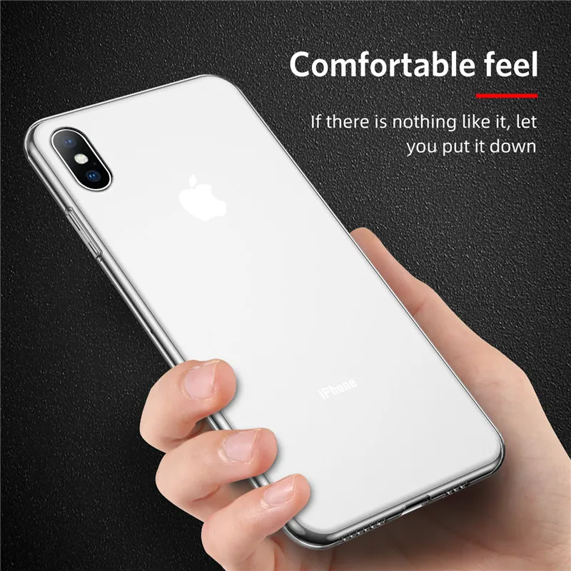 Мягкий чехол USLION карамельного цвета для телефона iPhone 11 Pro Max 6 S 7 8 Plus прозрачный X XR
