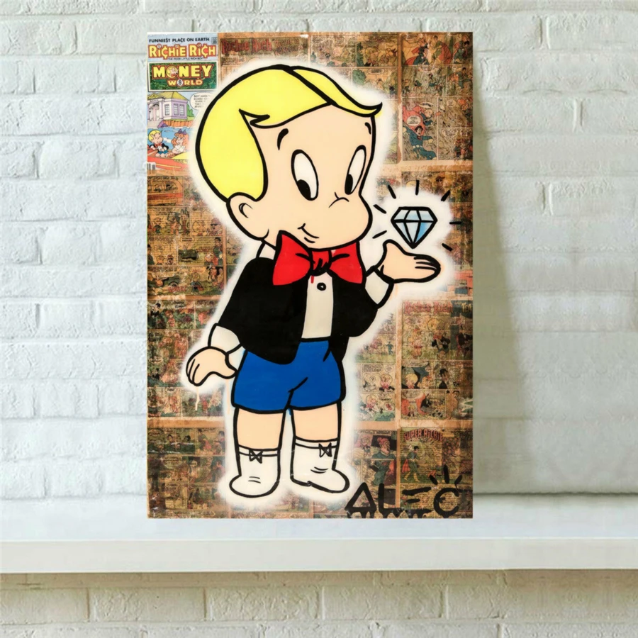 Alec Monopolys Richie Diamond HD Wall Art Холст с печатью постера живопись декоративная для офиса