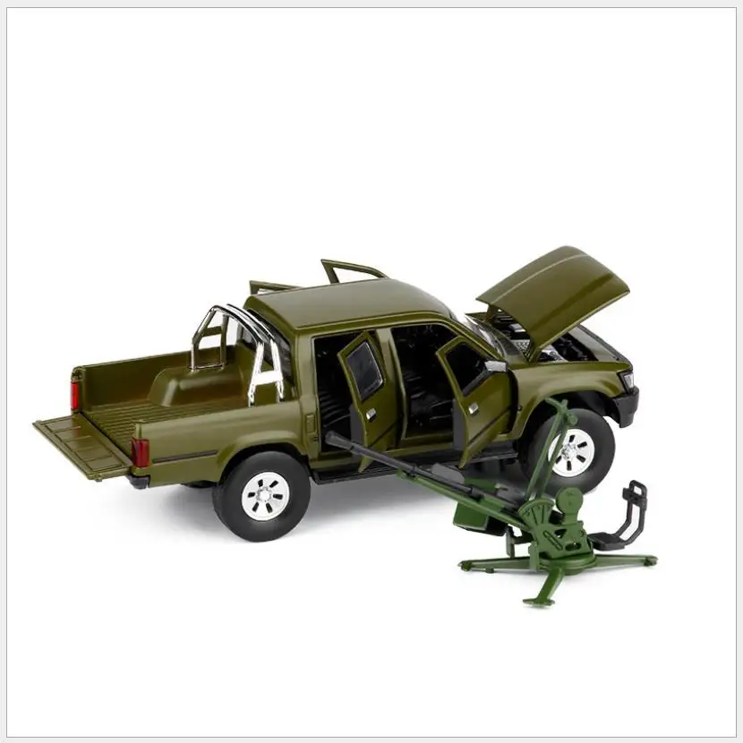 1:32 Hailax pickup truck model alloy simulation sound and light toys armed chariot free shipping |