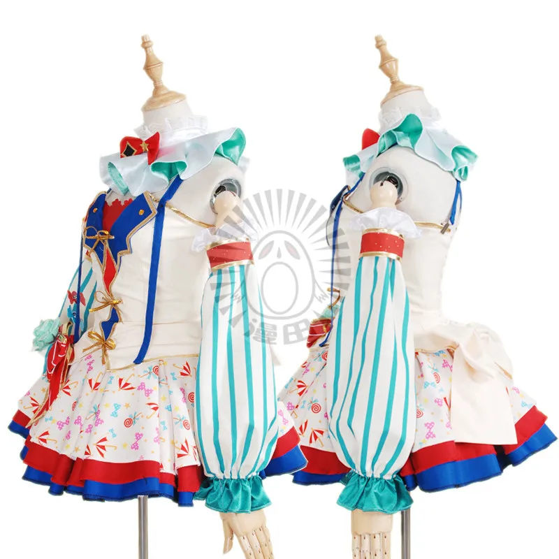 Lovelive! Honoka Kotori Umi Eli Nozomi Maki Rin Hanayo Nico awaken цирковое Платье Аниме Косплей Костюм