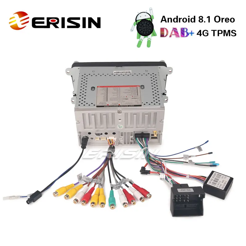 Erisin ES3645V 8 &quotDAB + Android 1 автомобильный стерео gps 4G для VW Golf Passat Tiguan Polo Jetta Sat Nav SWC |