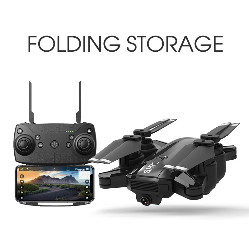 SHRC H1 Дрон WIFI 720P камера FPV 18 мин Время полета 5G GPS Follow Me режим складной ударопрочный