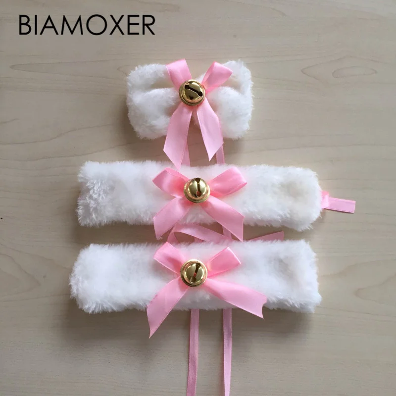 Аксессуары для косплея женский плюшевый браслет-колокольчик в виде кошки