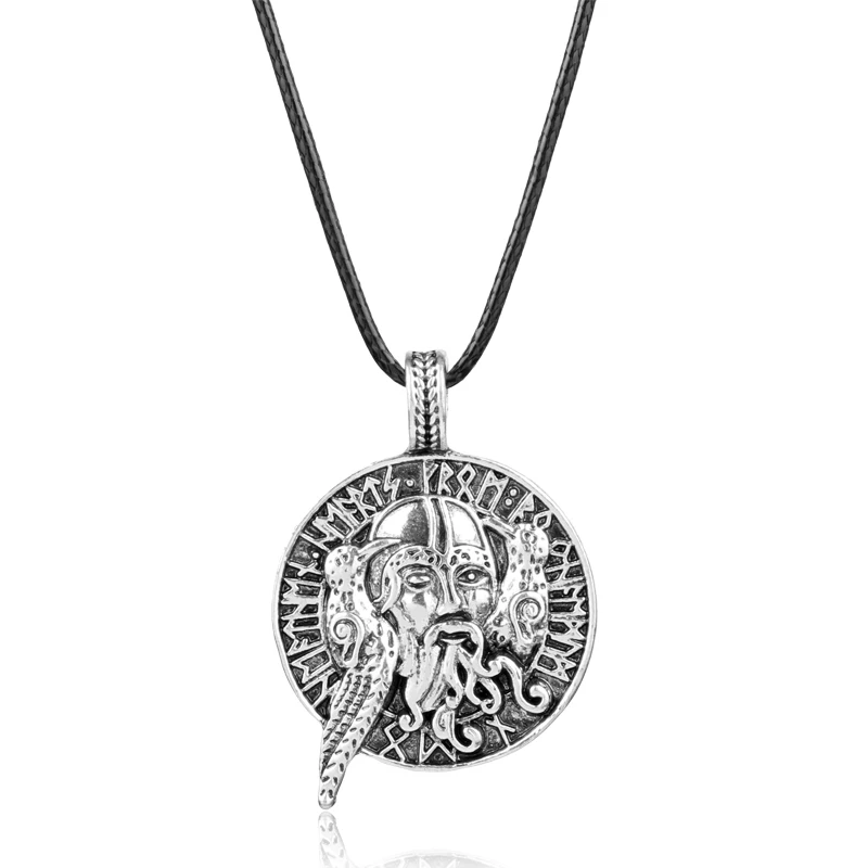 Dongsheng Viking ирландское Для мужчин круглый кулон Цепочки и ожерелья Животные птицы