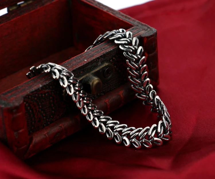 Для мужчин 925 пробы серебро браслет специальные ожерелье с подвеской в виде змеи