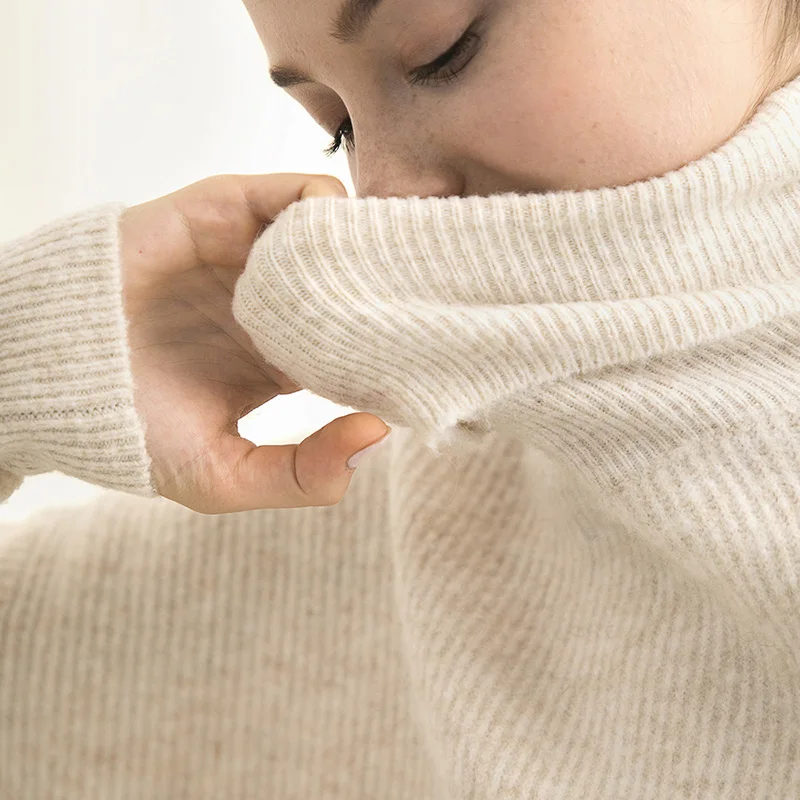 2018 Winter Women Sweaters Female Solid Casual Pullovers and Sweater Turtleneck Long Sleeve Thick Warm pull hiver femme Женская одежда