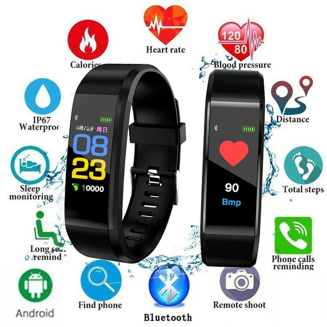 Стильные Новые смарт-часы для мужчин и женщин монитор сердечного ритма