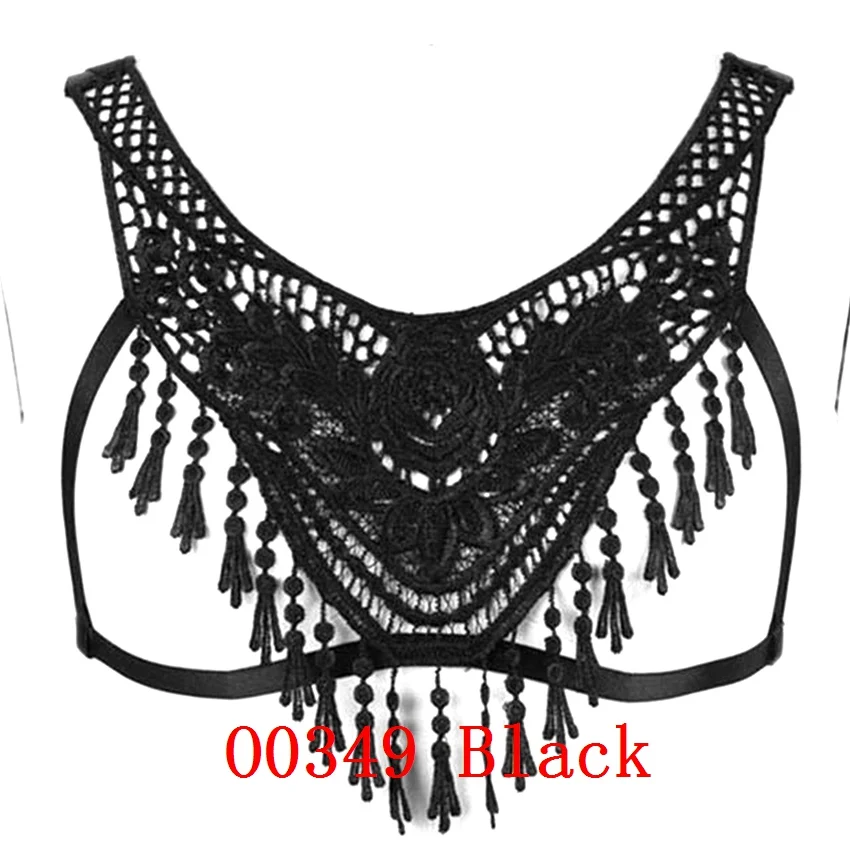 O0349 Кисточкой жгут бюстгальтер топ клетка Сексуальные Женщины Strappy Подвязки Пояс Связывание талии клетчатые чулки с подтяжками размера плюс Готический фестивальный рейв - Цвет: O0349