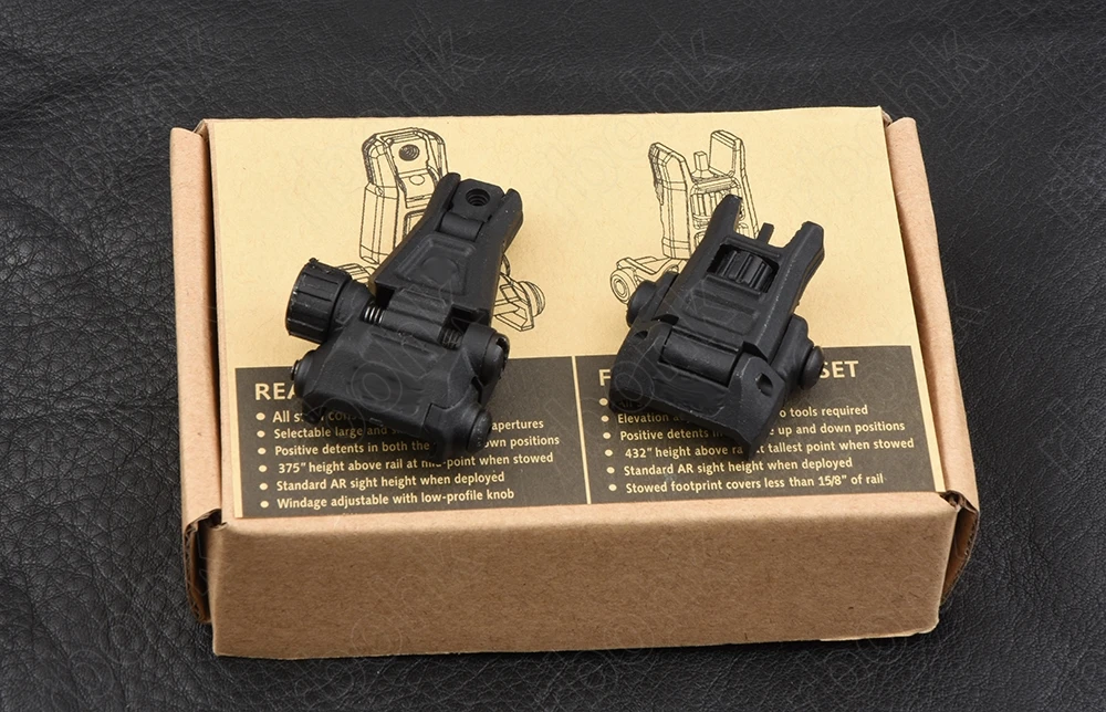Тактический ar 15 rilfe сзади спереди и сзади быстрый складной прицел для 20 мм Пикатинни Крепление база M4552