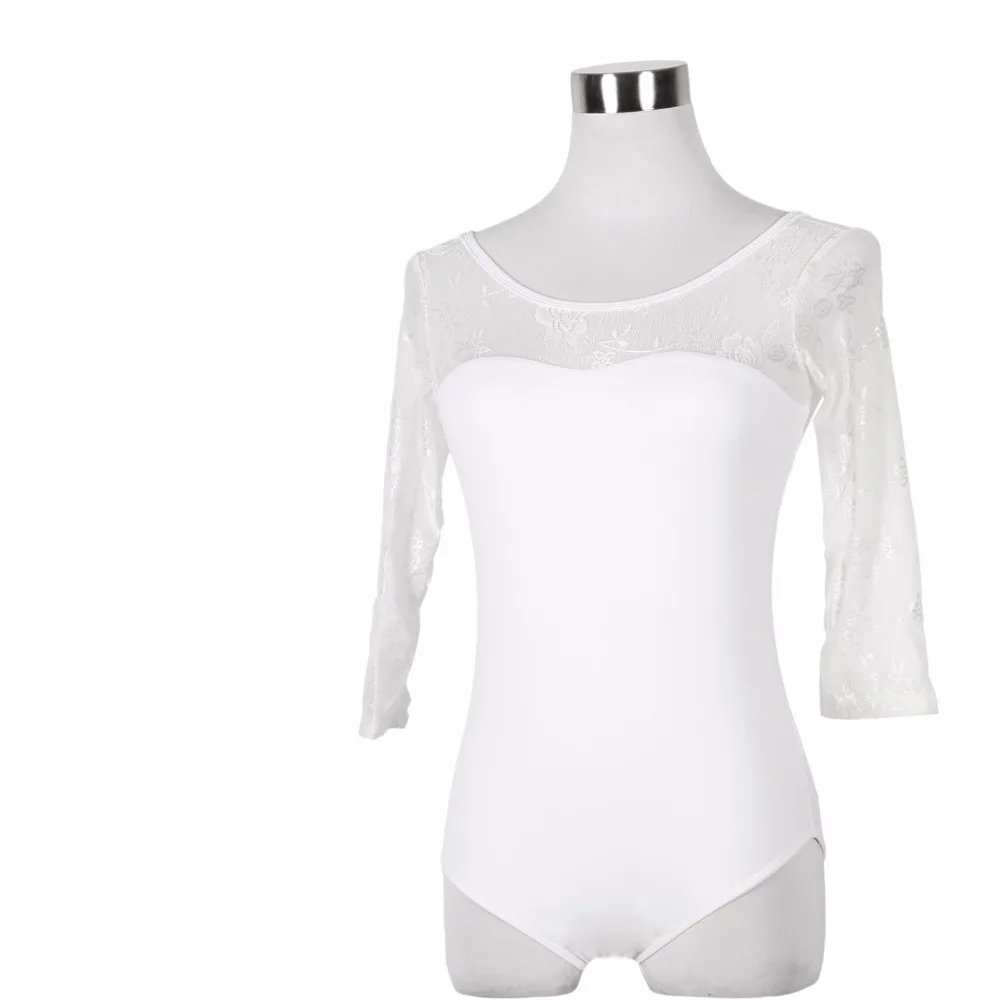 

Vintage Ballet Dance Leotard For Lady Pleased Long Sleeve Dress School Women Competitive Adult Professional Stage Costume N9023