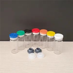 Прозрачная стеклянная флакон 10 мл с откидной крышкой, пустая бутылка унции, стеклянные контейнеры 10 см3, шт.лот