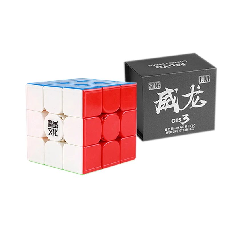 Мою GTS 3 LM 3x3x3 Магнитный куб 3 by3 GTS M Kid Игрушка головоломки, развивающие игрушки GTS 3 LM Профессиональный GTS3LM 3x3 Скорость Magic Cube кубик рубика