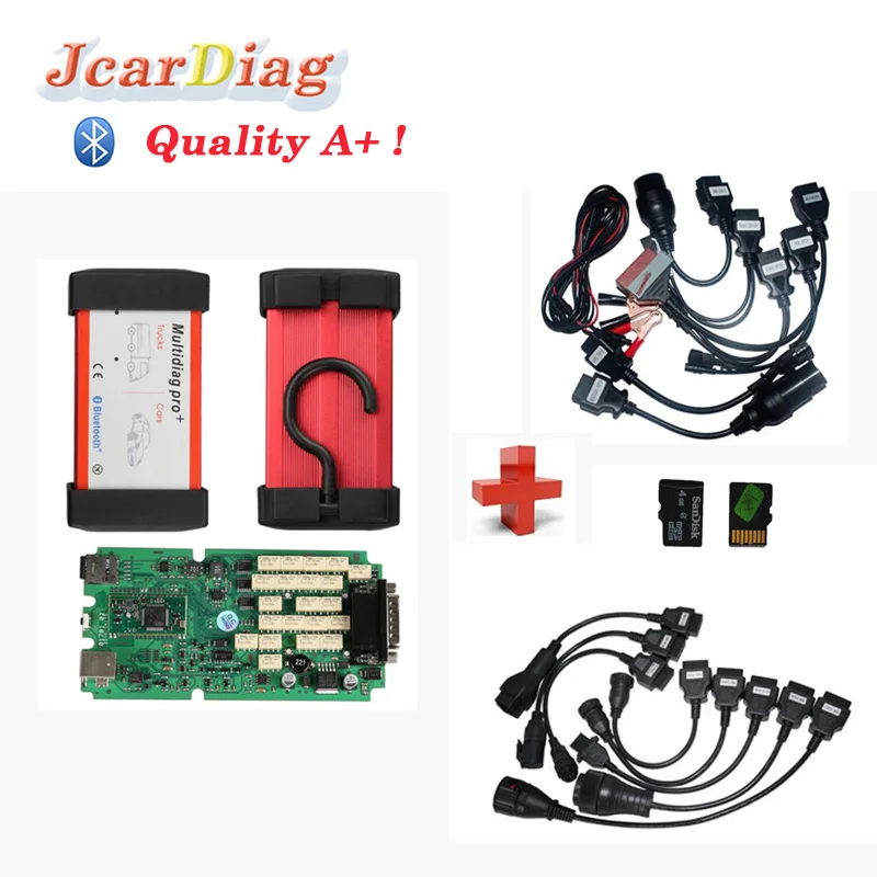 Качество + 2014.3 Bluetooth multidiag Pro же как CDP Плюс сканер 4 ГБ карты памяти Автомобильное и
