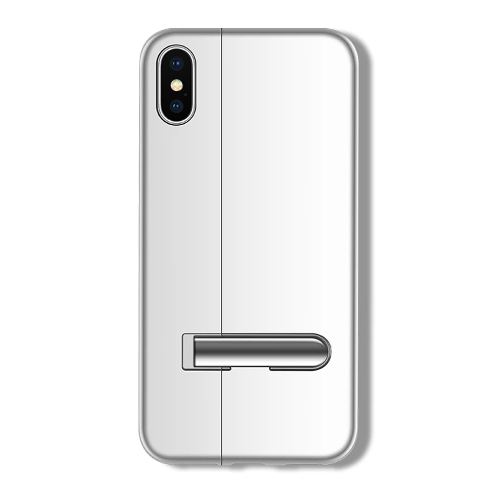 Silver CASEIER Adsorption Magnetic Case For iPhone 7 XS MAX XR 6S X Cool Metal Magnet Cover For iPhone 6 6s 7 8 Plus X XR XS Max Holder - Цвет: Silver