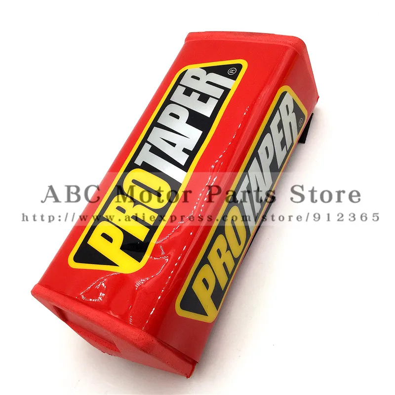 Red-Rd 1-1/" квадратный руль для мотокросса PROTAPER Fat BAR MX ATV Dirt Bike руль Pad - Цвет: Red-Rd
