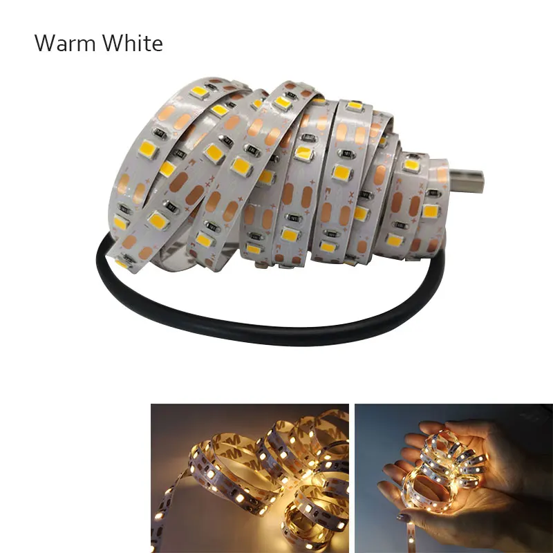DC 5 в 6 в USB светодиодный SMD 3528 RGB ТВ фоновый светильник ing гибкий светильник светодиодный RGB светильник клейкая лента 0,5 м 1 м 2 м 3 м 4 м 5 м - Испускаемый цвет: Warm White