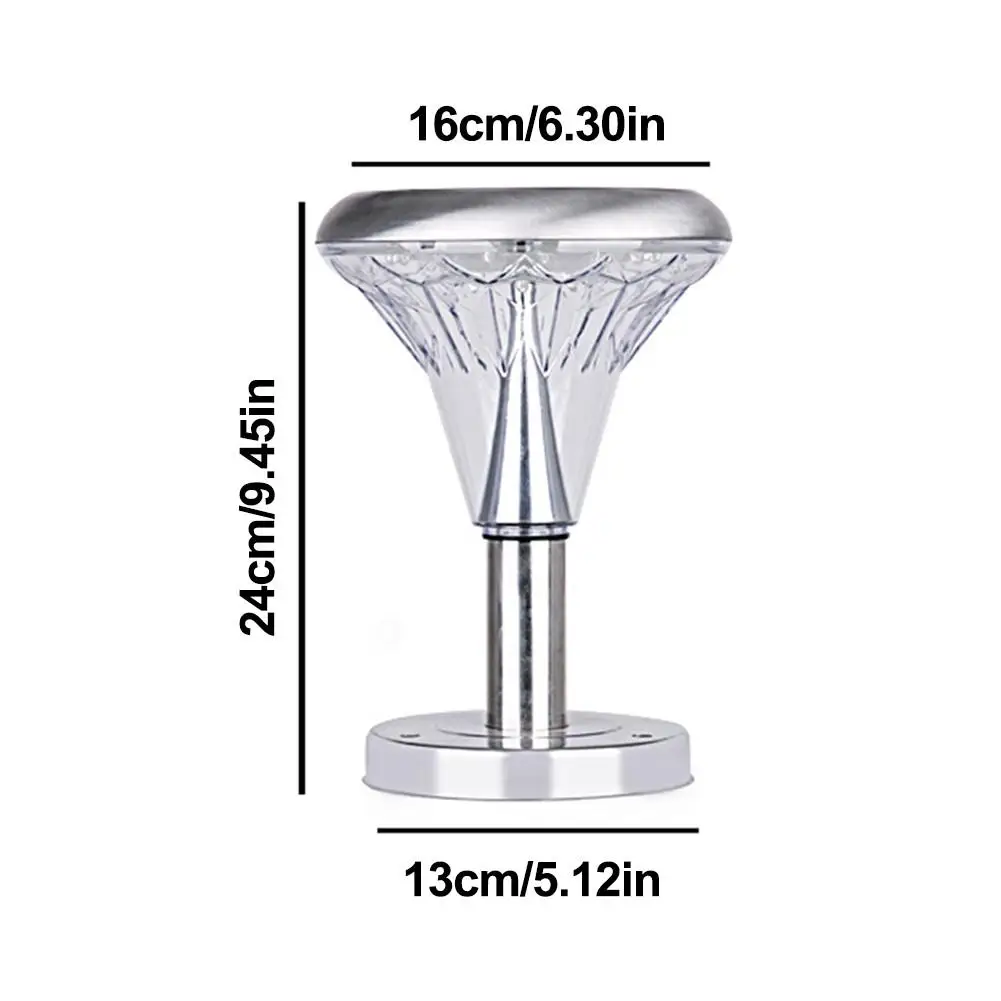 IP44 Водонепроницаемый светодиодный солнечный светильник Post вилла украшения сада