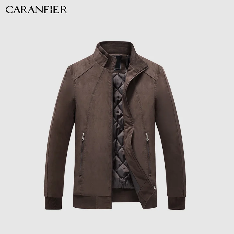 Мужские куртки с отложным воротником CARANFIER Design Jaqueta Masculino модные вельветовые