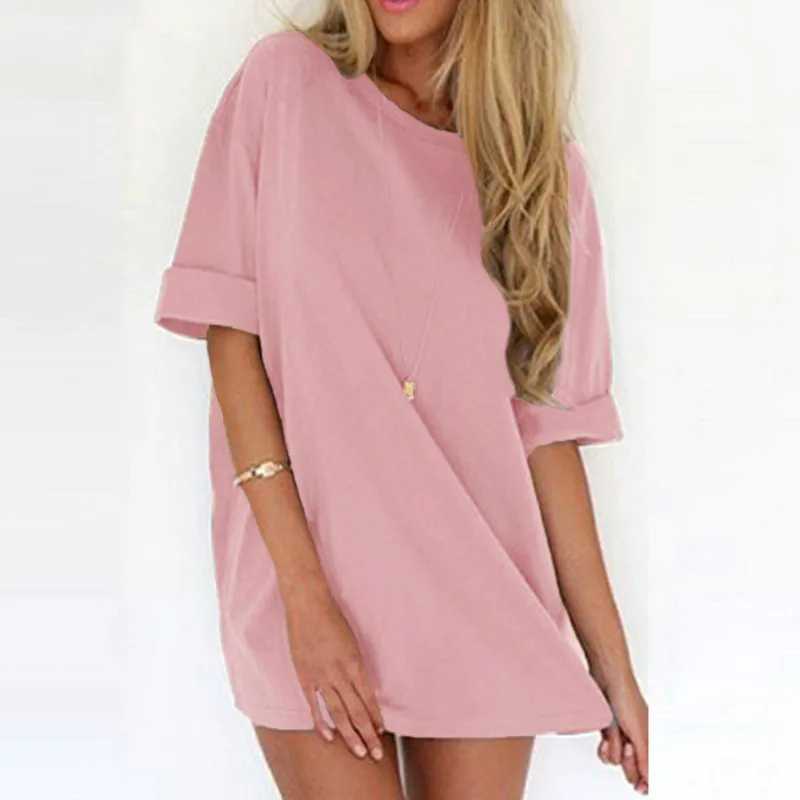 Для женщин Повседневное пикантные однотонные с круглым вырезом мини-платье 5XL