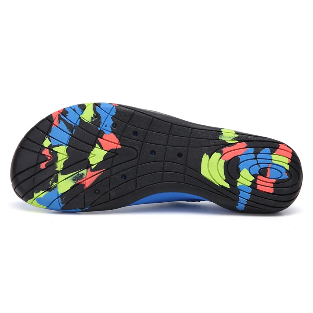 Пара водонепроницаемых туфель обувь для плавания парусный принт летняя пляжная