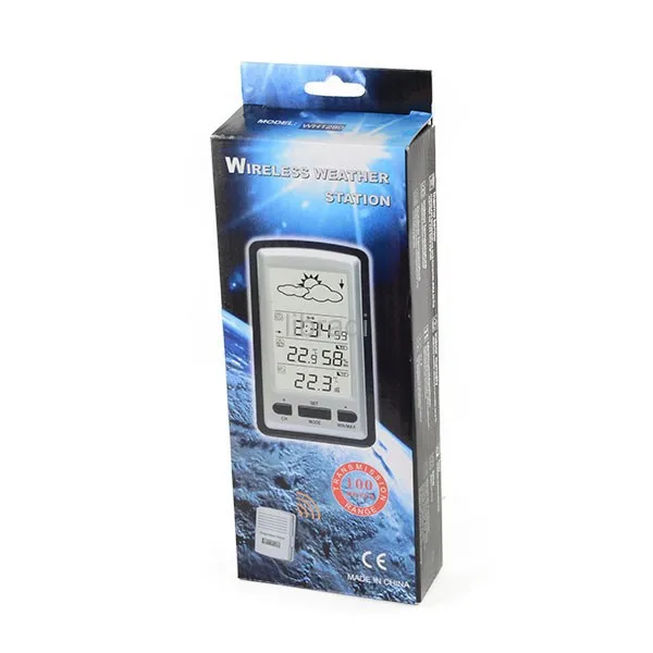 100 м беспроводная метеостанция температуры и влажности с датчиком