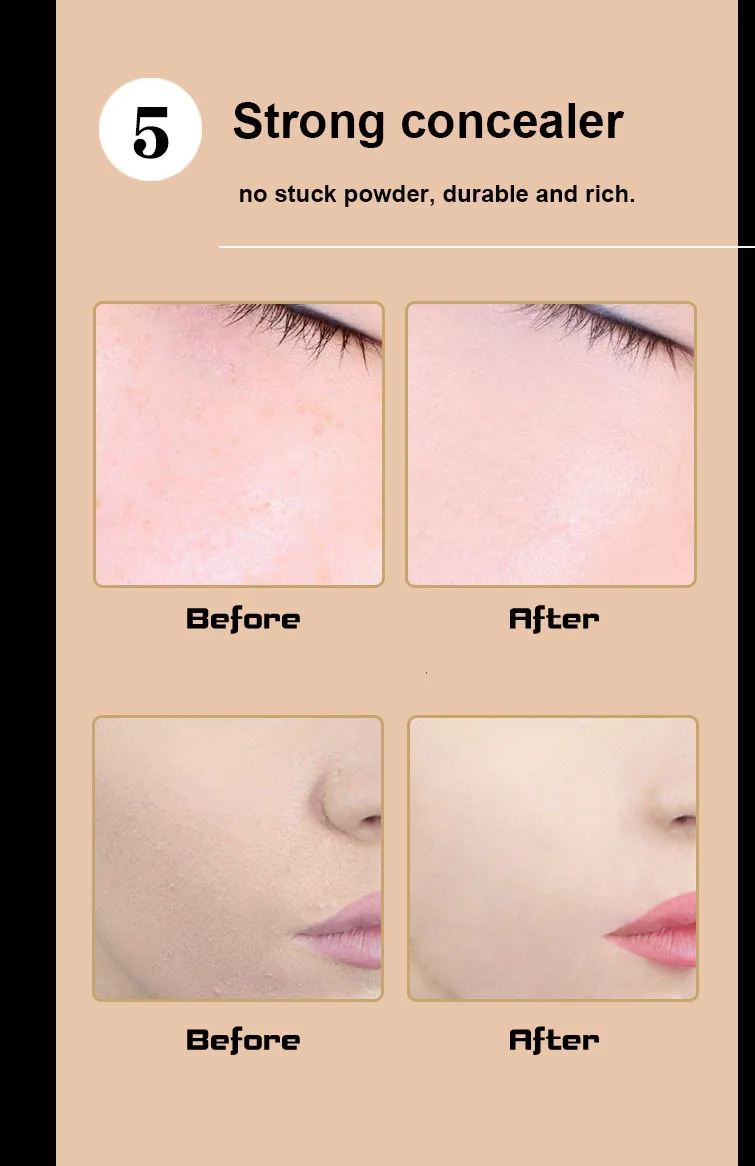 LEEZI air cushion BB крем с кистью в виде гриба 2 цвета яркий натуральный цвет водонепроницаемая основа консилер LZ013