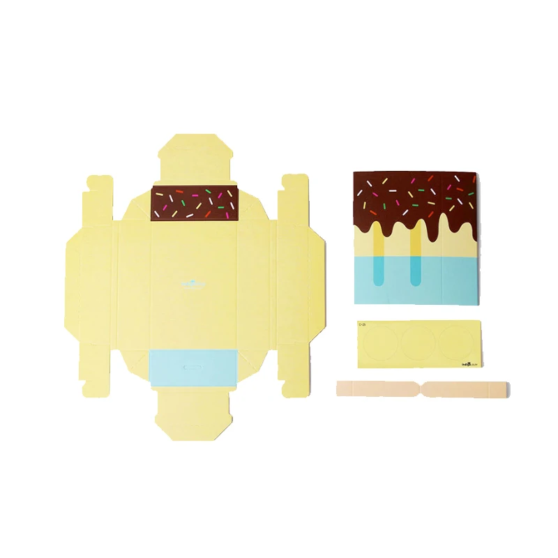 5 шт./10 шт. подарочная коробка в форме мороженого для детского душа коробочка