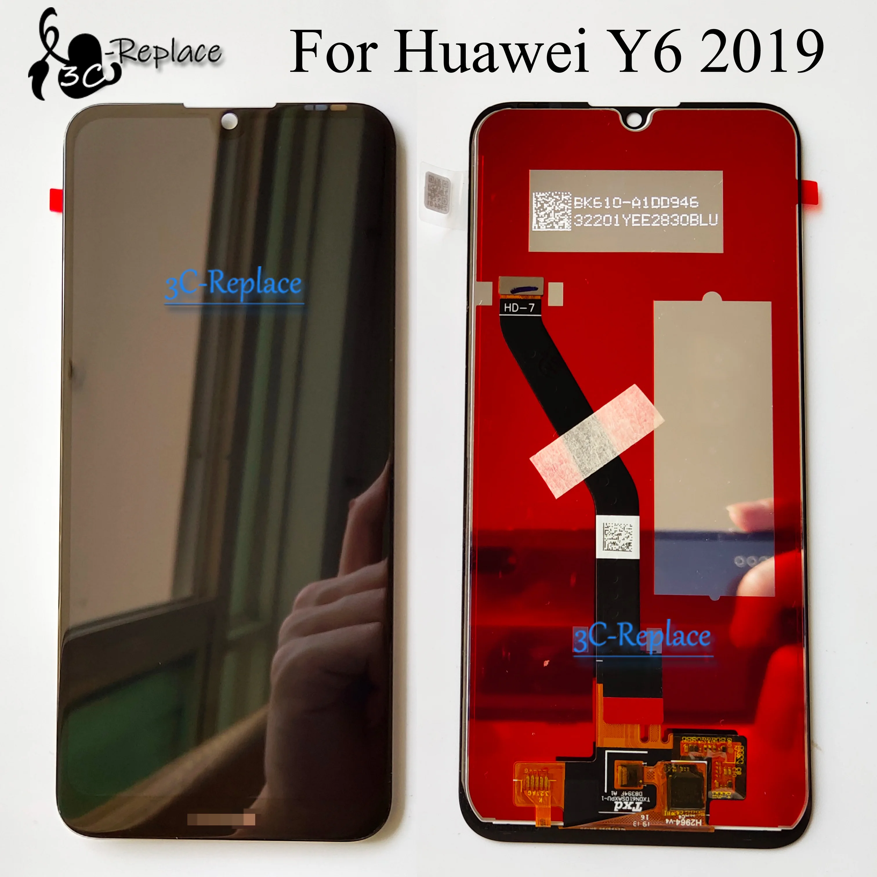 6,1 дюймов для huawei Y6 /Y6 Prime /Y6 Pro ЖК-дисплей+ кодирующий преобразователь сенсорного экрана в сборе Замена